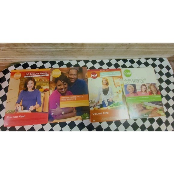 Other - Food Network Cooking DVD Lot of 4 Box Sets Rachael Ray Neelys Robin Miller